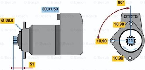 BOSCH 0 986 012 730 - Başlanğıc furqanavto.az