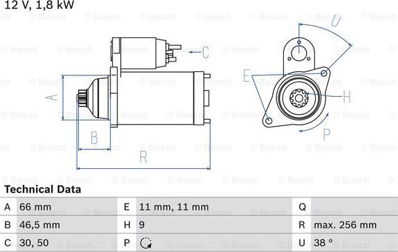 BOSCH 0 986 017 450 - Başlanğıc furqanavto.az