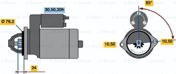 BOSCH 0 986 017 150 - Başlanğıc furqanavto.az