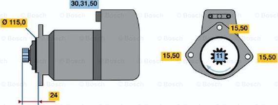 BOSCH 0 986 017 850 - Başlanğıc furqanavto.az