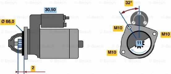 BOSCH 0 986 017 391 - Başlanğıc furqanavto.az