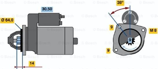 BOSCH 0 986 017 781 - Başlanğıc furqanavto.az