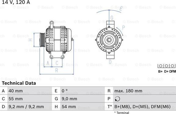 BOSCH 0 986 084 160 - Alternator furqanavto.az