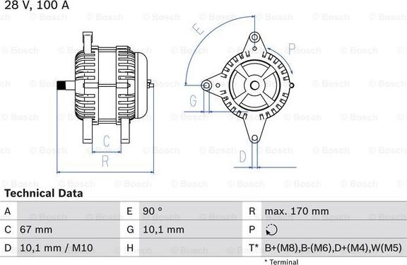 BOSCH 0 986 084 180 - Alternator furqanavto.az