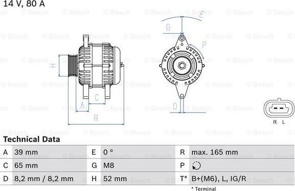 BOSCH 0 986 084 370 - Alternator furqanavto.az