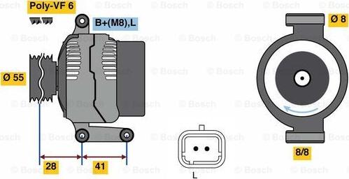 BOSCH 0 986 080 930 - Alternator furqanavto.az