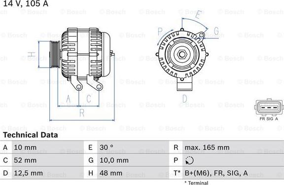 BOSCH 0 986 080 440 - Alternator furqanavto.az