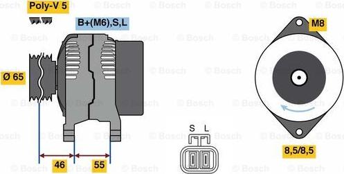 BOSCH 0 986 080 690 - Alternator furqanavto.az