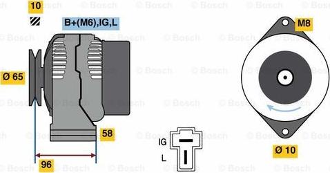 BOSCH 0 986 080 620 - Alternator furqanavto.az