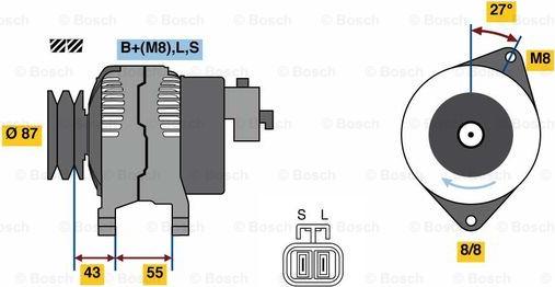 BOSCH 0 986 080 020 - Alternator furqanavto.az