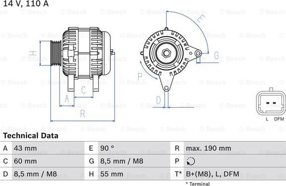 BOSCH 0 986 080 140 - Alternator furqanavto.az