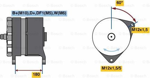 BOSCH 0 986 080 360 - Alternator furqanavto.az