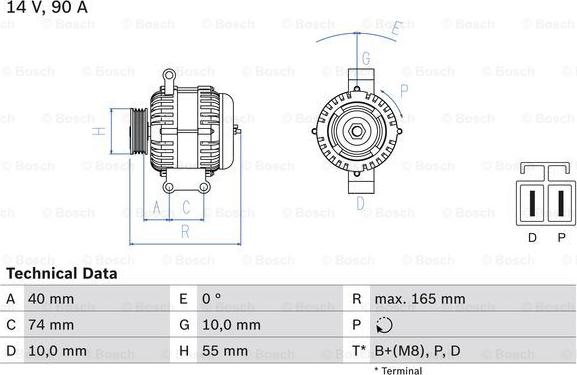 BOSCH 0 986 080 320 - Alternator furqanavto.az