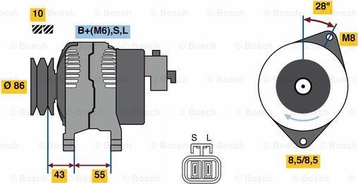 BOSCH 0 986 080 260 - Alternator furqanavto.az