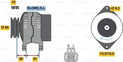 BOSCH 0 986 080 740 - Alternator furqanavto.az