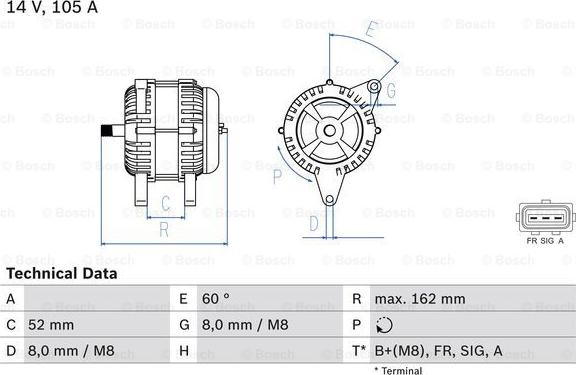 BOSCH 0 986 081 090 - Alternator furqanavto.az