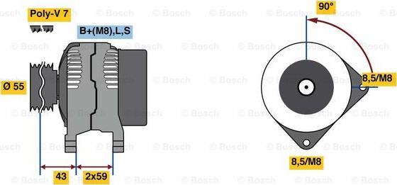 BOSCH 0 986 081 220 - Alternator furqanavto.az