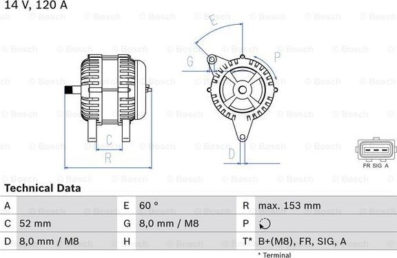 BOSCH 0 986 083 080 - Alternator furqanavto.az