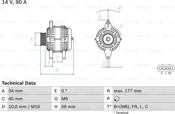 BOSCH 0 986 083 380 - Alternator furqanavto.az