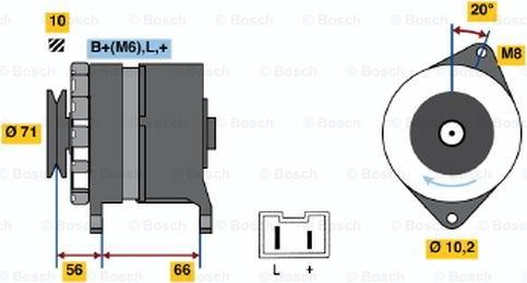 BOSCH 0 986 039 971 - Alternator furqanavto.az