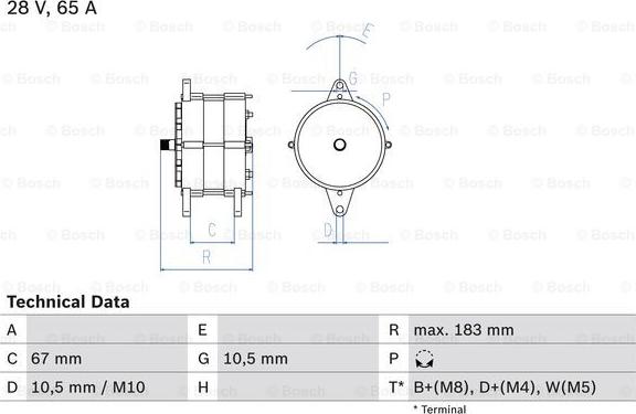 BOSCH 0 986 039 490 - Alternator furqanavto.az