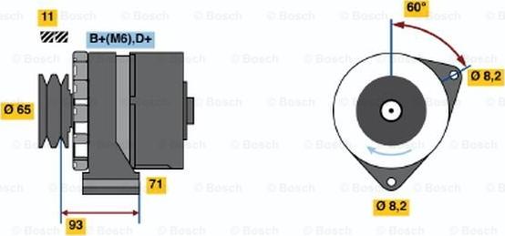 BOSCH 0 986 039 150 - Alternator furqanavto.az