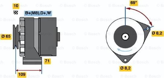 BOSCH 0 986 039 120 - Alternator furqanavto.az