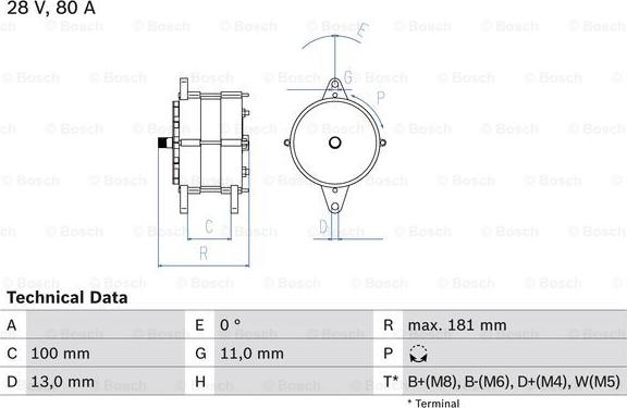 BOSCH 0 986 039 260 - Alternator furqanavto.az