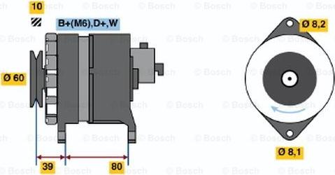 BOSCH 0 986 034 450 - Alternator furqanavto.az