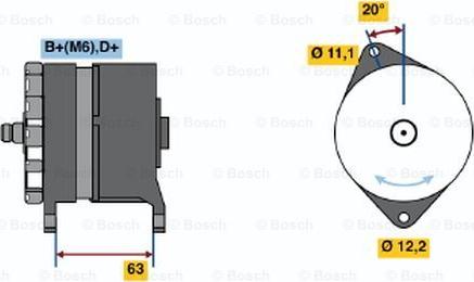 BOSCH 0 986 034 420 - Alternator furqanavto.az