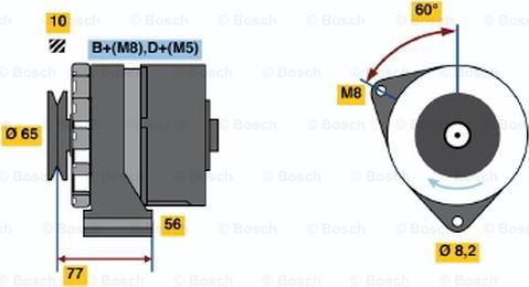 BOSCH 0 986 034 580 - Alternator furqanavto.az