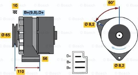 BOSCH 0 986 034 040 - Alternator furqanavto.az