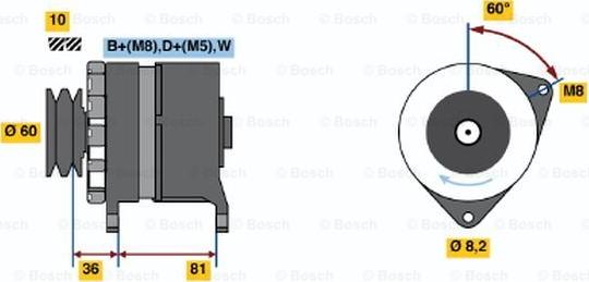 BOSCH 0 986 034 010 - Alternator furqanavto.az