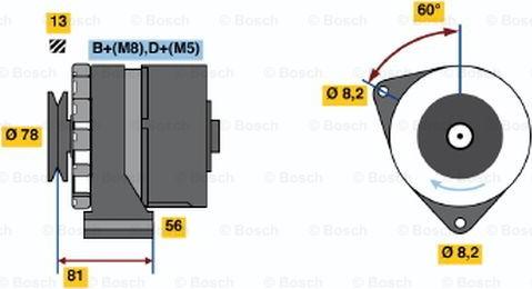 BOSCH 0 986 034 080 - Alternator furqanavto.az