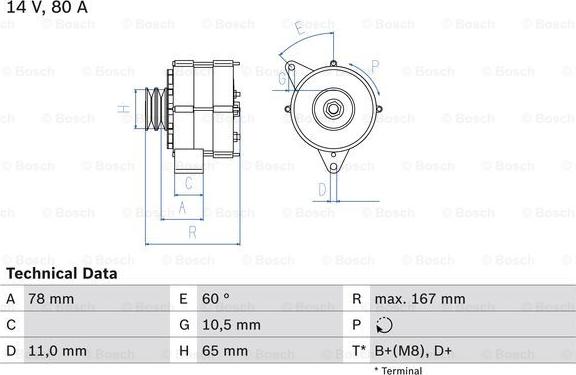 BOSCH 0 986 034 120 - Alternator furqanavto.az