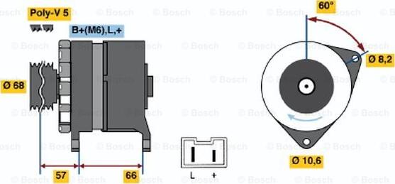 BOSCH 0 986 034 841 - Alternator furqanavto.az