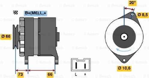 BOSCH 0 986 034 821 - Alternator furqanavto.az