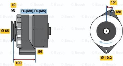 BOSCH 0 986 034 250 - Alternator furqanavto.az