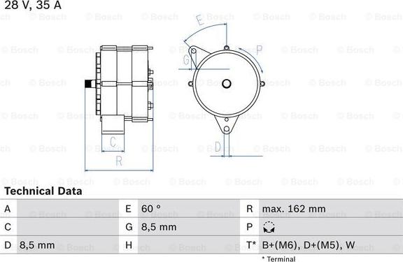 BOSCH 0 986 035 910 - Alternator furqanavto.az