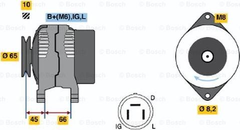 BOSCH 0 986 035 461 - Alternator furqanavto.az