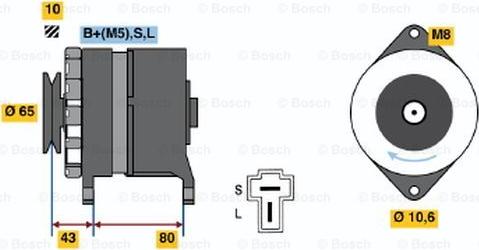 BOSCH 0 986 035 401 - Alternator furqanavto.az