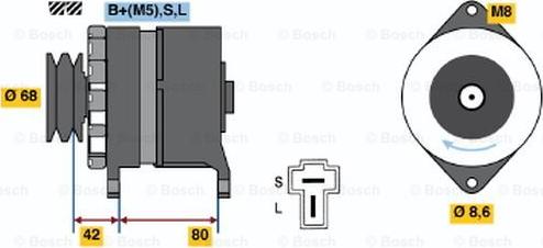 BOSCH 0 986 035 431 - Alternator furqanavto.az