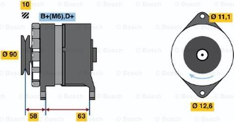 BOSCH 0 986 035 630 - Alternator furqanavto.az