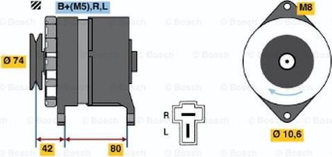 BOSCH 0 986 035 181 - Alternator furqanavto.az