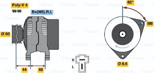 BOSCH 0 986 035 291 - Alternator furqanavto.az