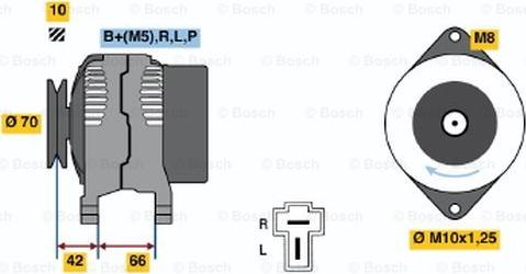 BOSCH 0 986 035 791 - Alternator furqanavto.az