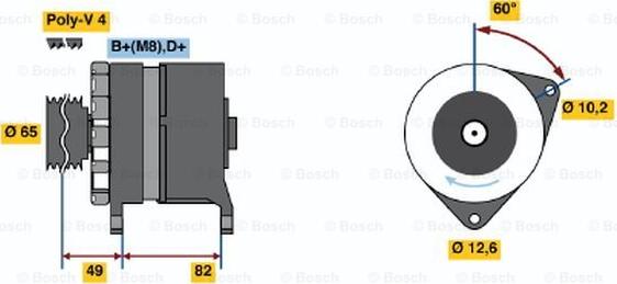 BOSCH 0 986 035 720 - Alternator furqanavto.az