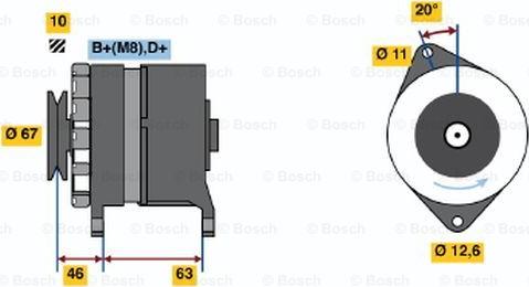 BOSCH 0 986 035 770 - Alternator furqanavto.az