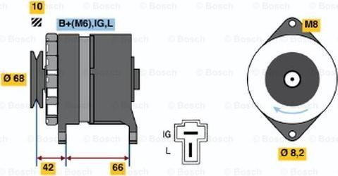 BOSCH 0 986 036 501 - Alternator furqanavto.az