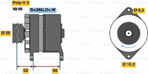 BOSCH 0 986 036 860 - Alternator furqanavto.az